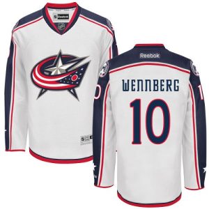 Herren Columbus Blue Jackets Eishockey Trikot Alexander Wennberg #10 Reebok Weiß Auswärts